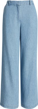 KOBI HALPERIN Wide Leg Chambray Pants