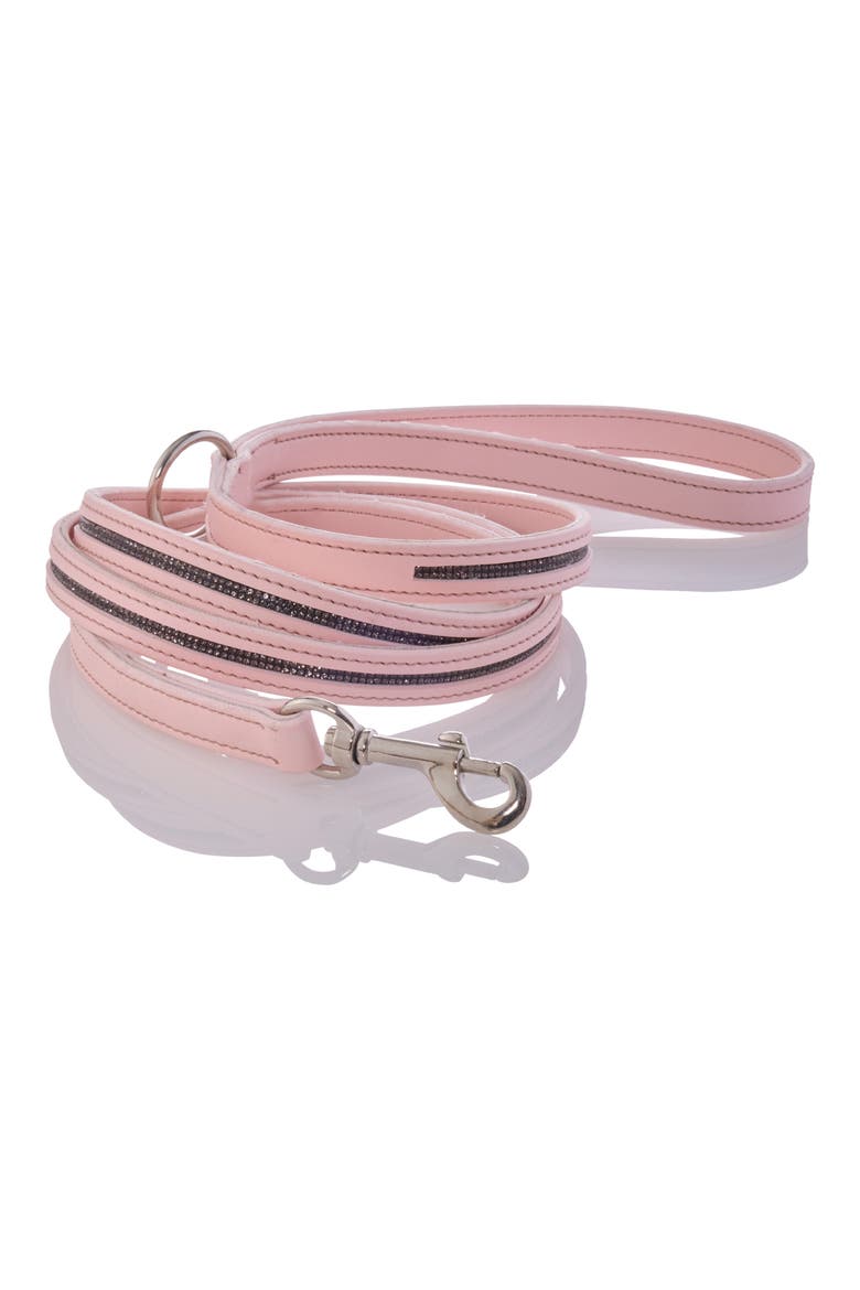 Roxy Crystal Bling Pet Leash, Main, color, BLUSH