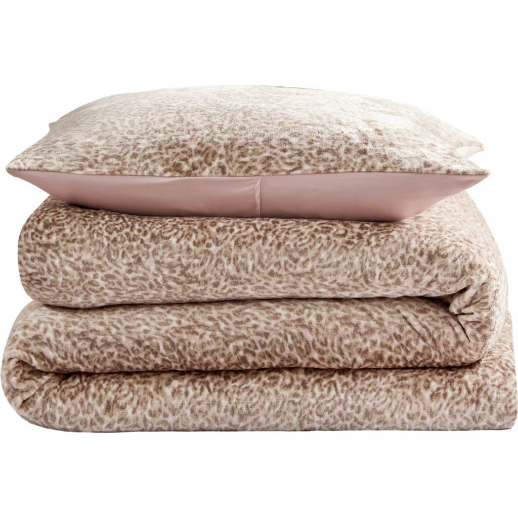 Jessica Simpson Blush Pink Animal Print Comforter Set In Blush Pink