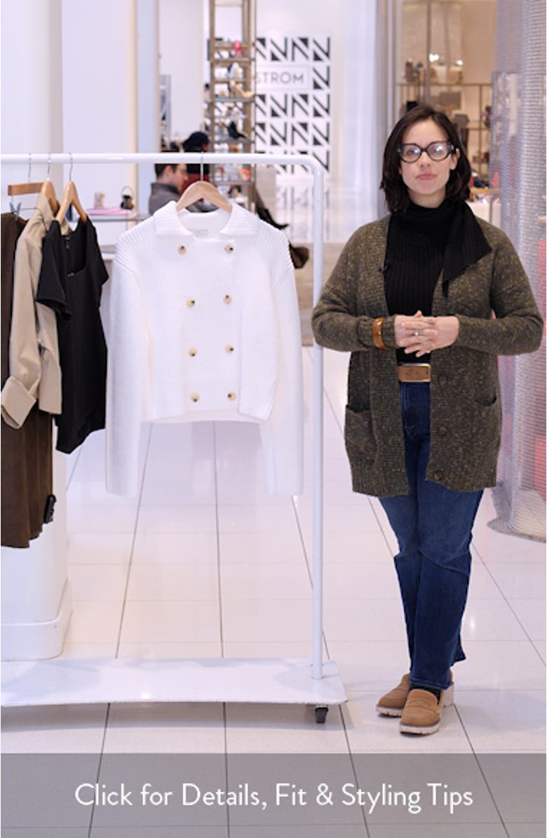 Double Breasted Sweater Jacket, sales video thumbnail