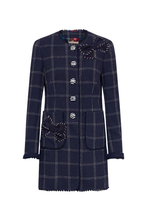 Boucl Jacket With Application