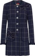 Maison Common Boucl Jacket With Application