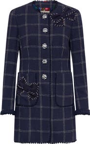 Maison Common Boucl Jacket With Application