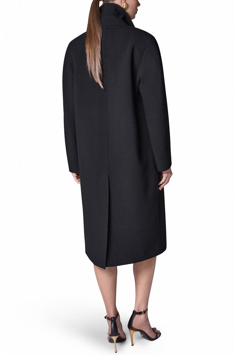 Double Breasted Slouch Coat, Alternate, color, BLACK