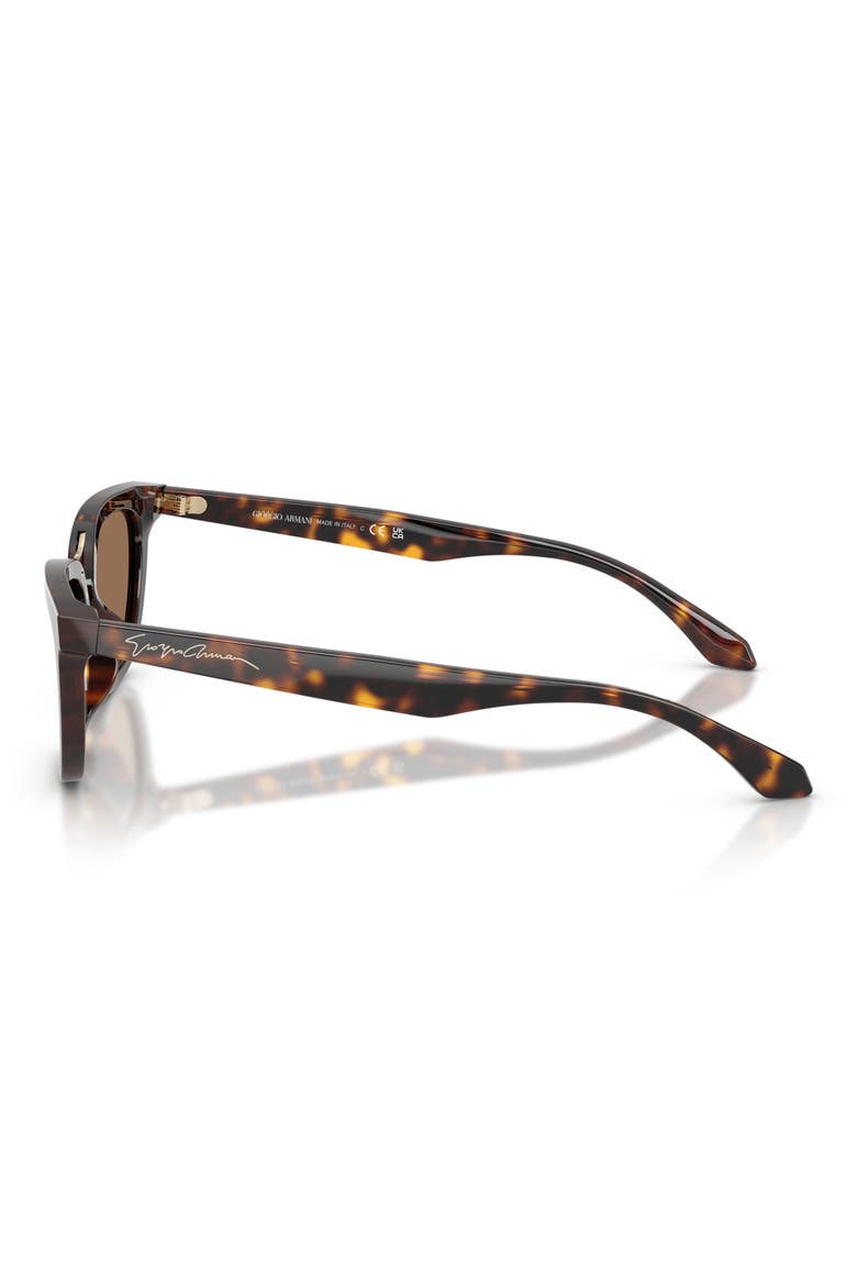 54mm Butterfly Sunglasses, Alternate, color, HAVANA / DARK BROWN