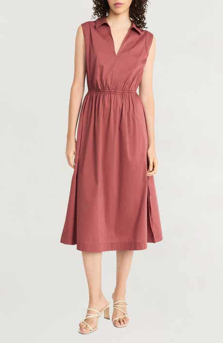 Luxely Collared Cutout Midi Dress