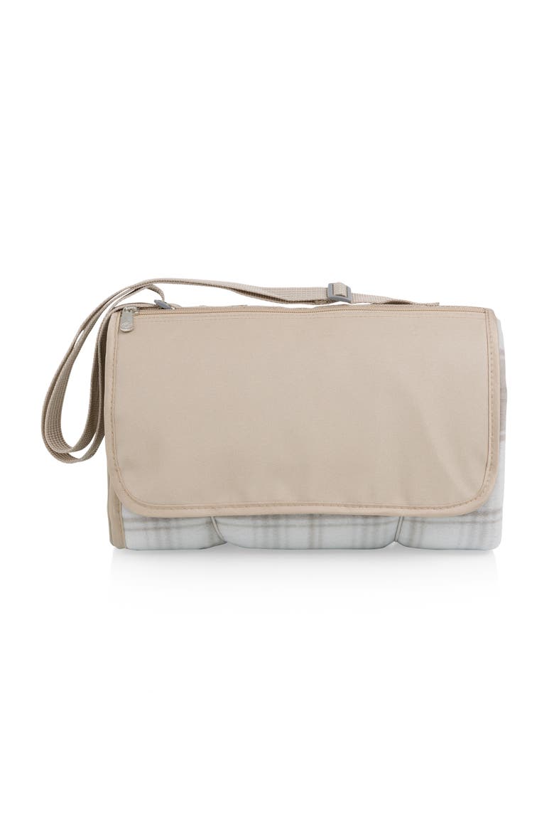 Blanket Tote XL Outdoor Picnic Blanket, Main, color, Neutral Plaid
