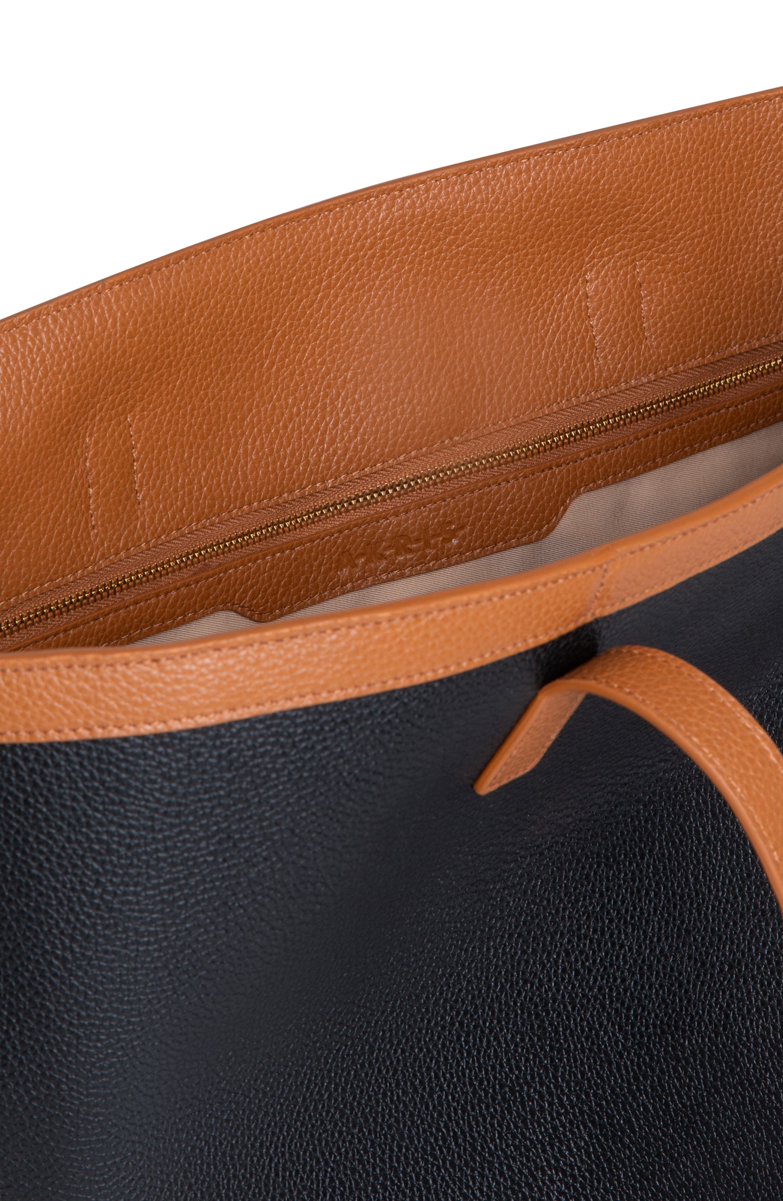 Akris Medium Ai Two-Tone Leather Shoulder Bag, Alternate, color, 