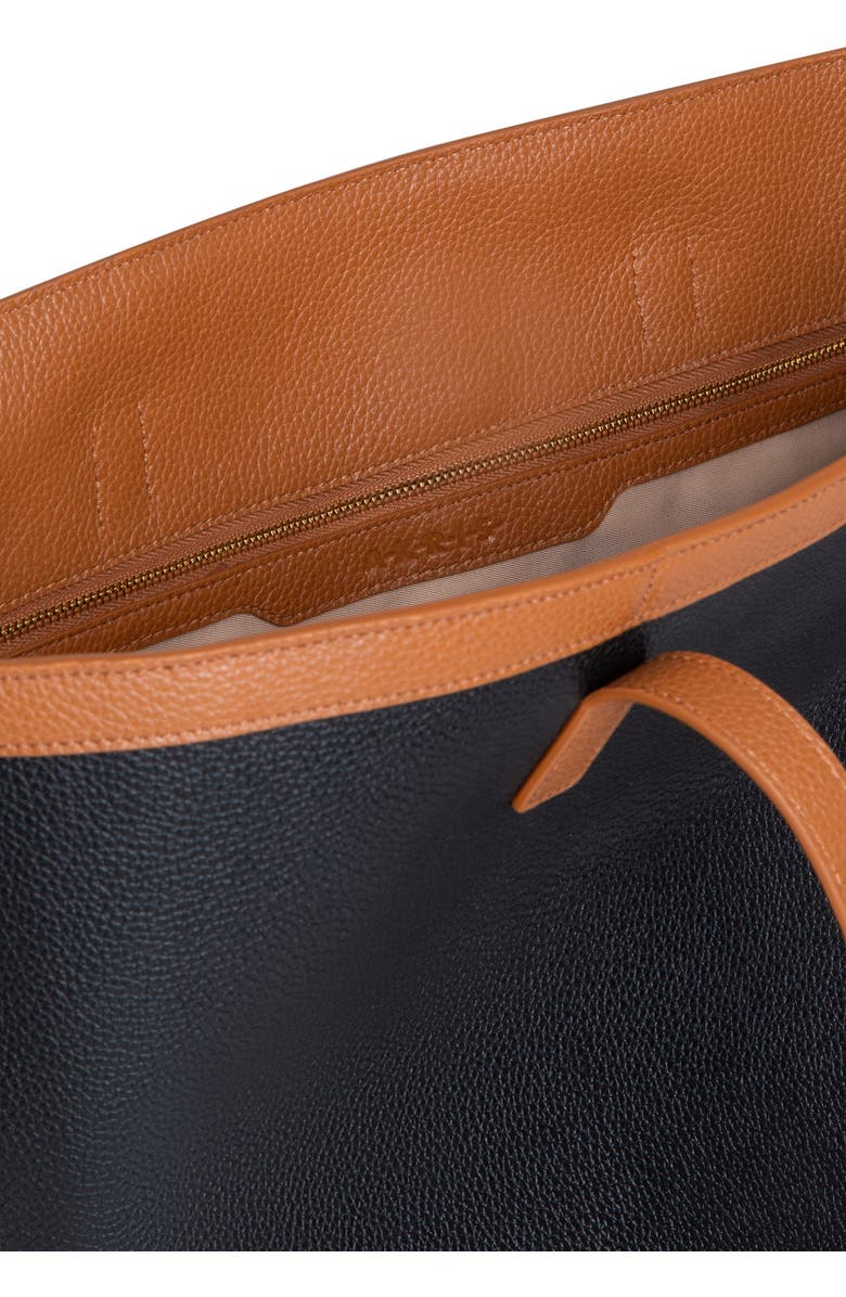 Akris Medium Ai Two-Tone Leather Shoulder Bag, Alternate, color,