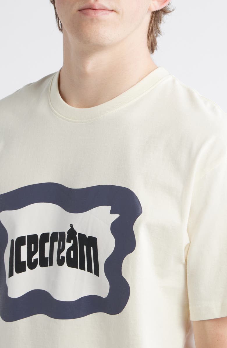 ICECREAM Flag Graphic T-Shirt, Alternate, color, Antique White