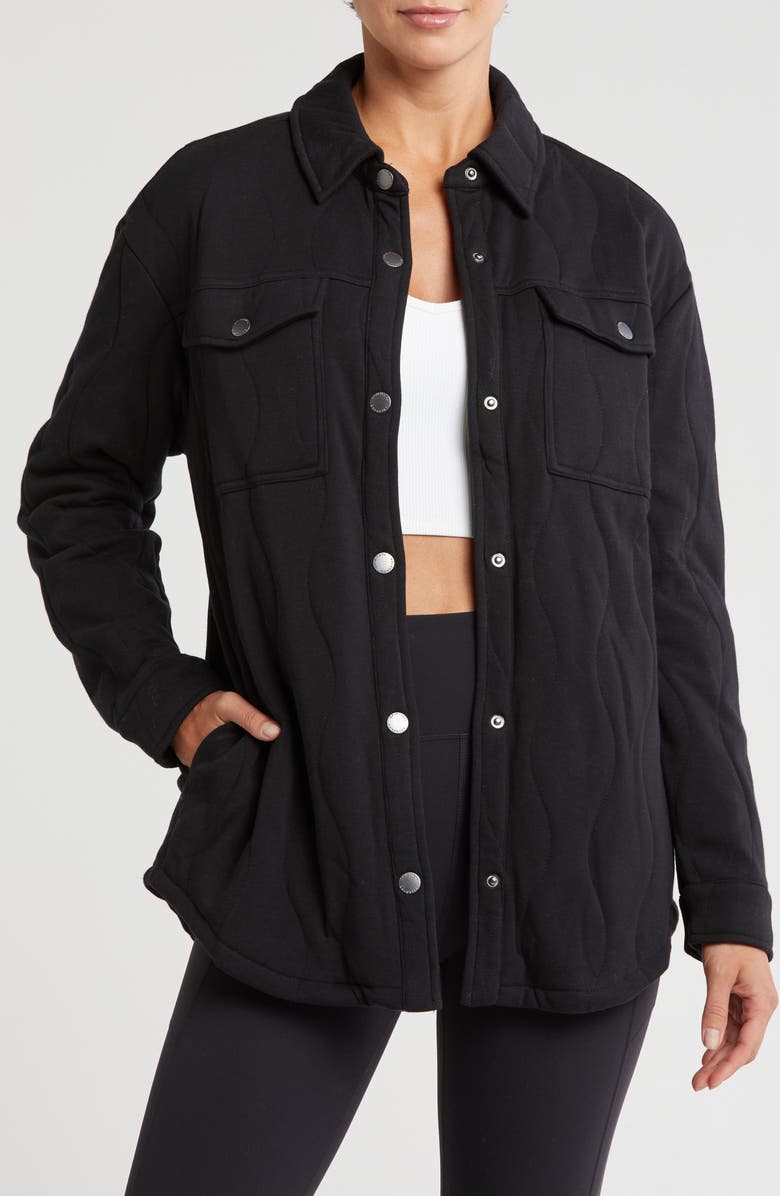 Spiritual Gangster Wave Quilted Shacket, Main, color, 