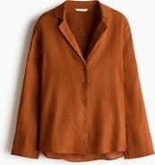 H&M Oversized Linen Shirt