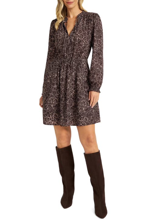 Emery Ruffle Long Sleeve Dress