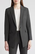 Theory Stretch Wool Cutaway Blazer