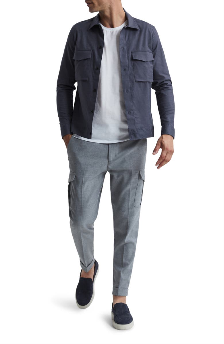 Reiss Kimchi Linen & Cotton Blend Jacket, Alternate, color, 