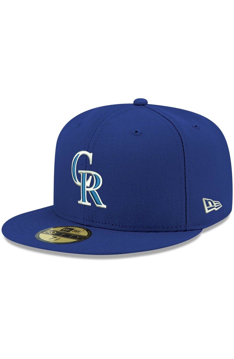 New Era Men's New Era Royal Colorado Rockies White Logo 59FIFTY Fitted Hat, Main, color, Royal