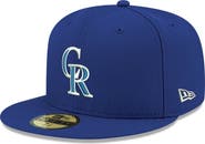 New Era Men's New Era Royal Colorado Rockies White Logo 59FIFTY Fitted Hat
