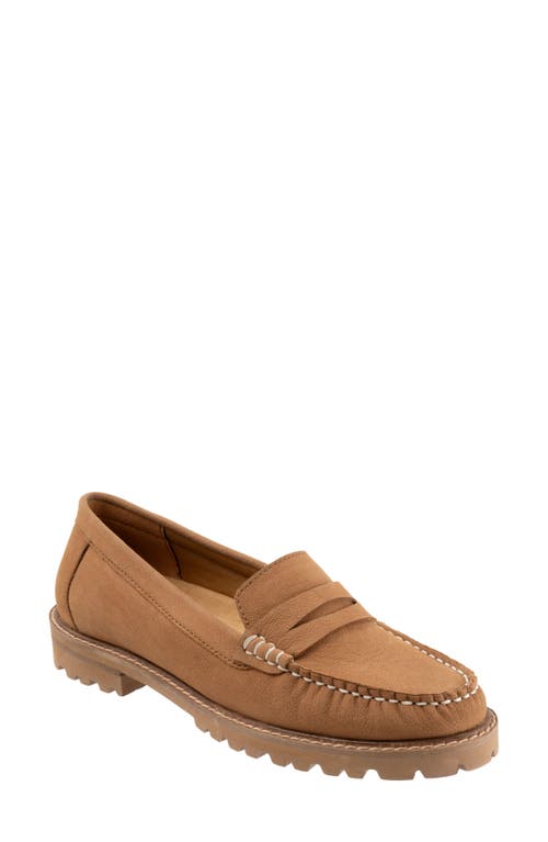 Trotters Francey Lug Sole Penny Loafer In Brown