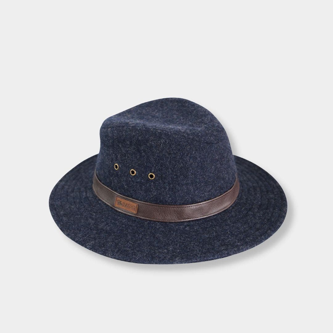 selected Dark Heather Navy