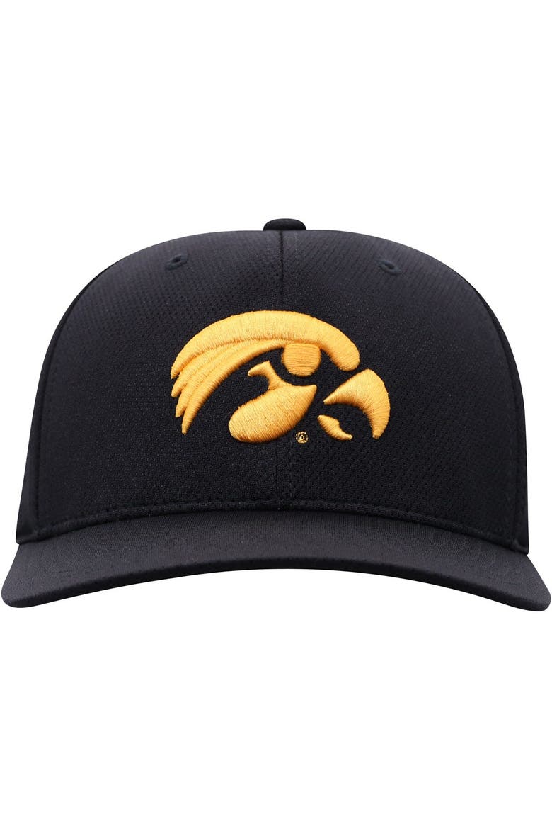 Men's Top of the World Black Iowa Hawkeyes Reflex Logo Flex Hat, Alternate, color, Black