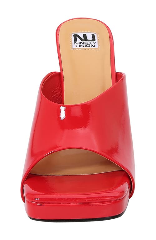 Ninety Union Cancun Slide Sandal In Red