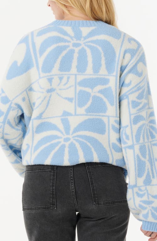 Rip Curl Williams Oversize Jacquard Sweatshirt In Blue