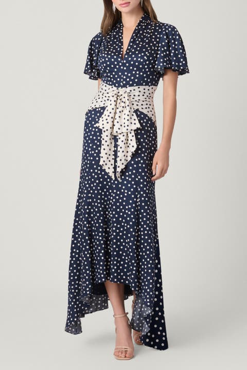 Polka Dot Satin Lane Dress