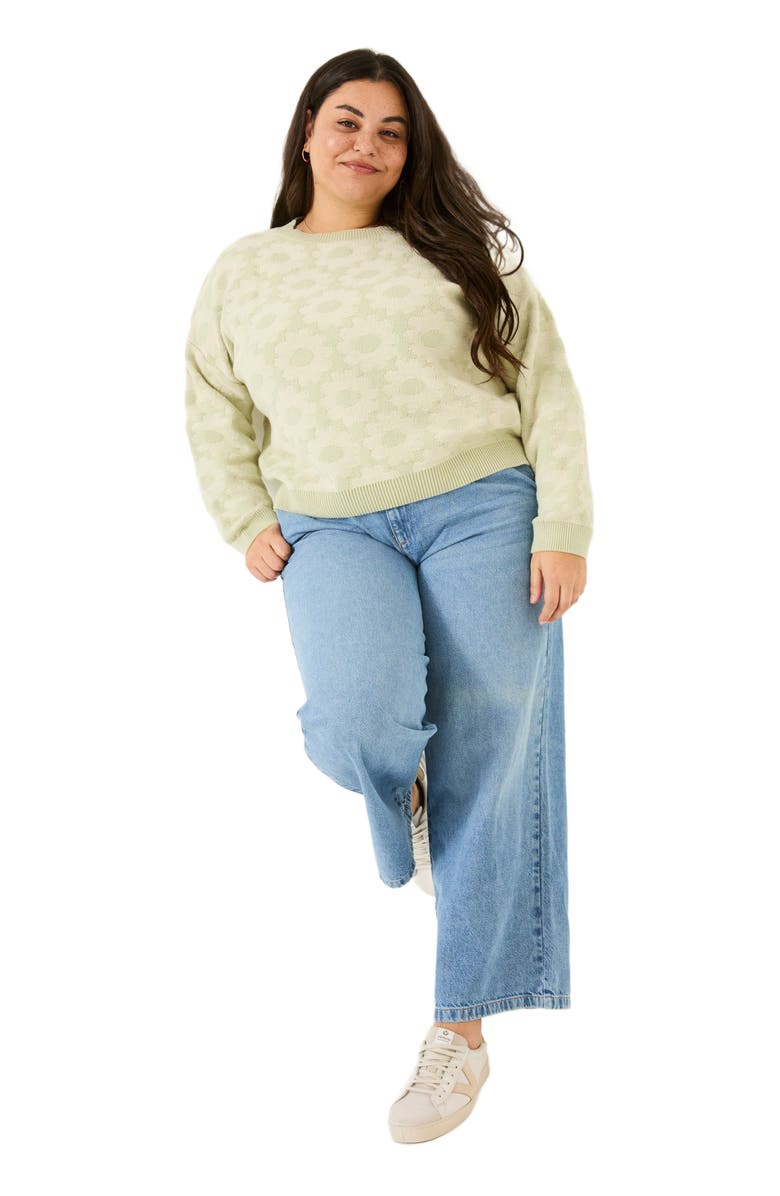 FatFace Plus Size Floral Sweater, Alternate, color, 