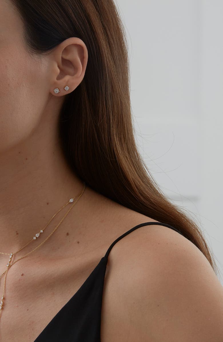 Sara Weinstock Adira Diamond Cushion Stud Earrings, Alternate, color, 