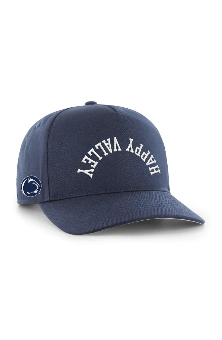 '47 Men's '47 Navy Penn State Nittany Lions Flip Script Hitch Adjustable Hat, Main, color, 