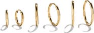 BaubleBar Niata 3-Pack Waterproof Hoop Earrings