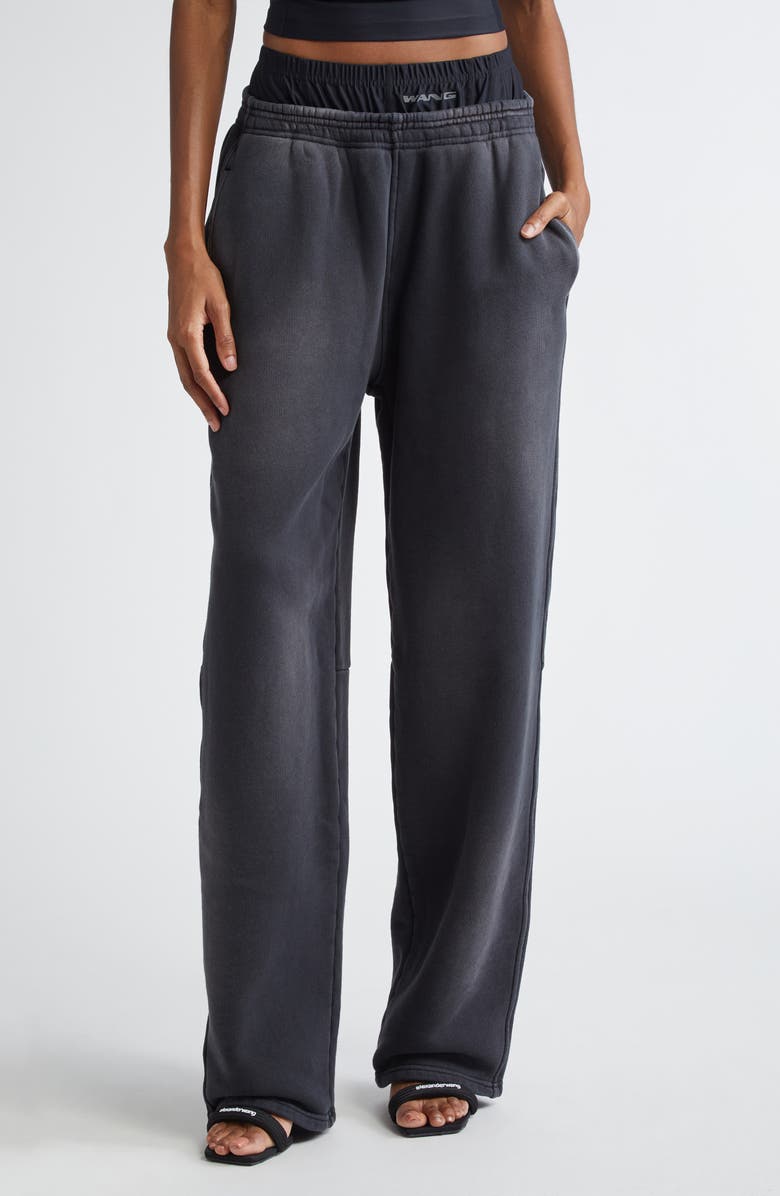 Alexander Wang Prestyled Bike Short Waist Sweatpants, Main, color, 