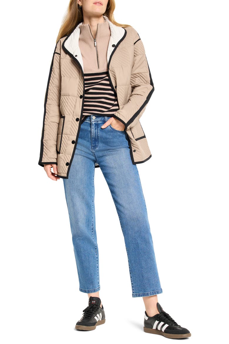 Quarter Zip Sweater, Alternate, color, NEUTRAL MULTI