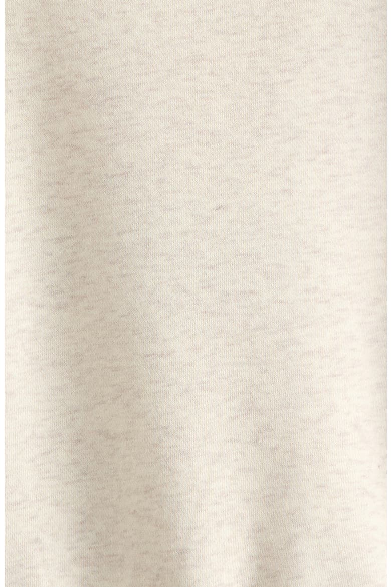 Kids' Ruffle Cotton Blend Sweatshirt, Alternate, color, BEIGE OATMEAL HEATHER HEART