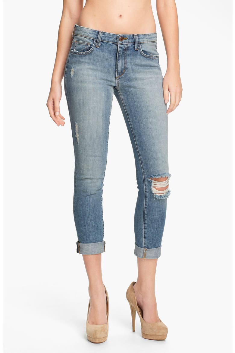 Rolled Skinny Ankle Jeans, Main, color, COOPER