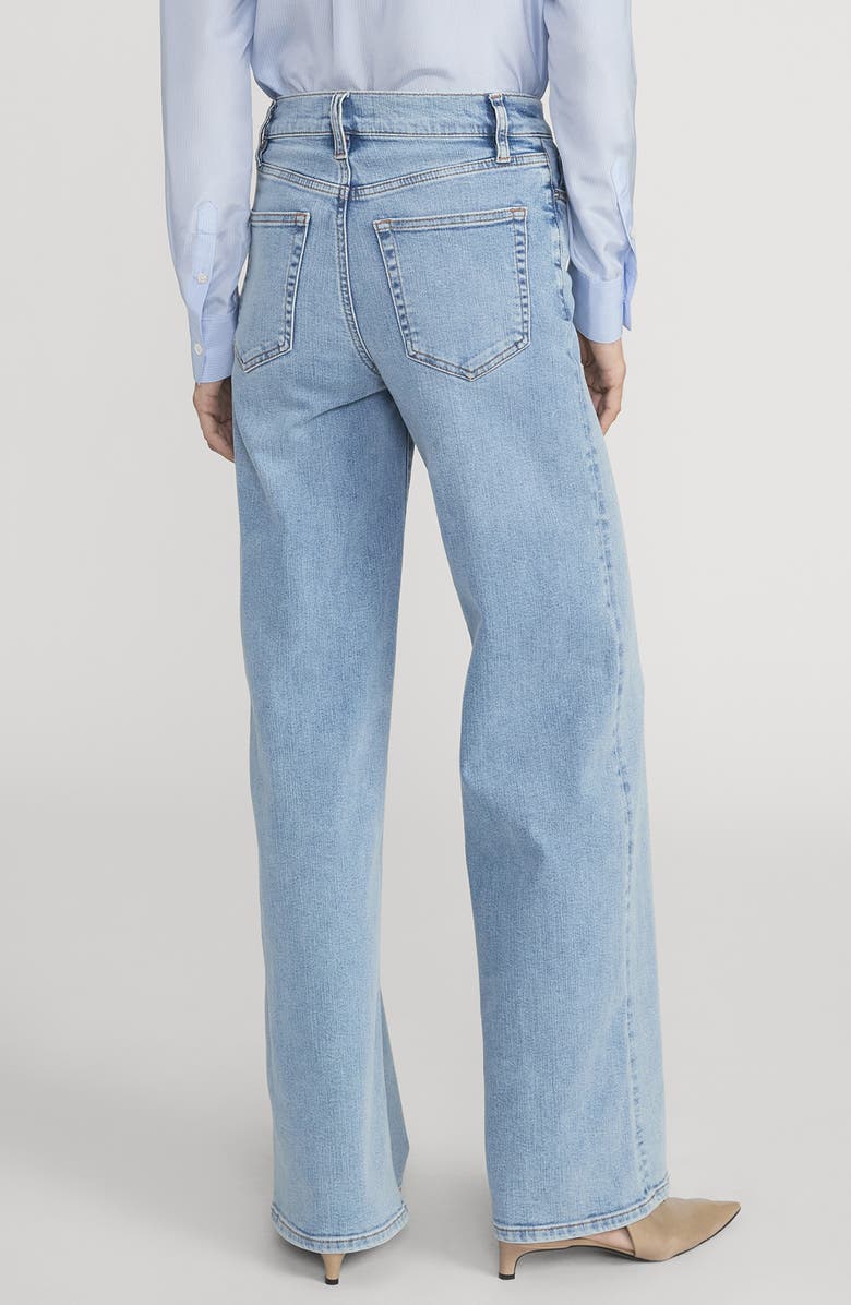 FRAME Le Slim Palazzo High Waist Wide Leg Jeans, Alternate, color, Ripple