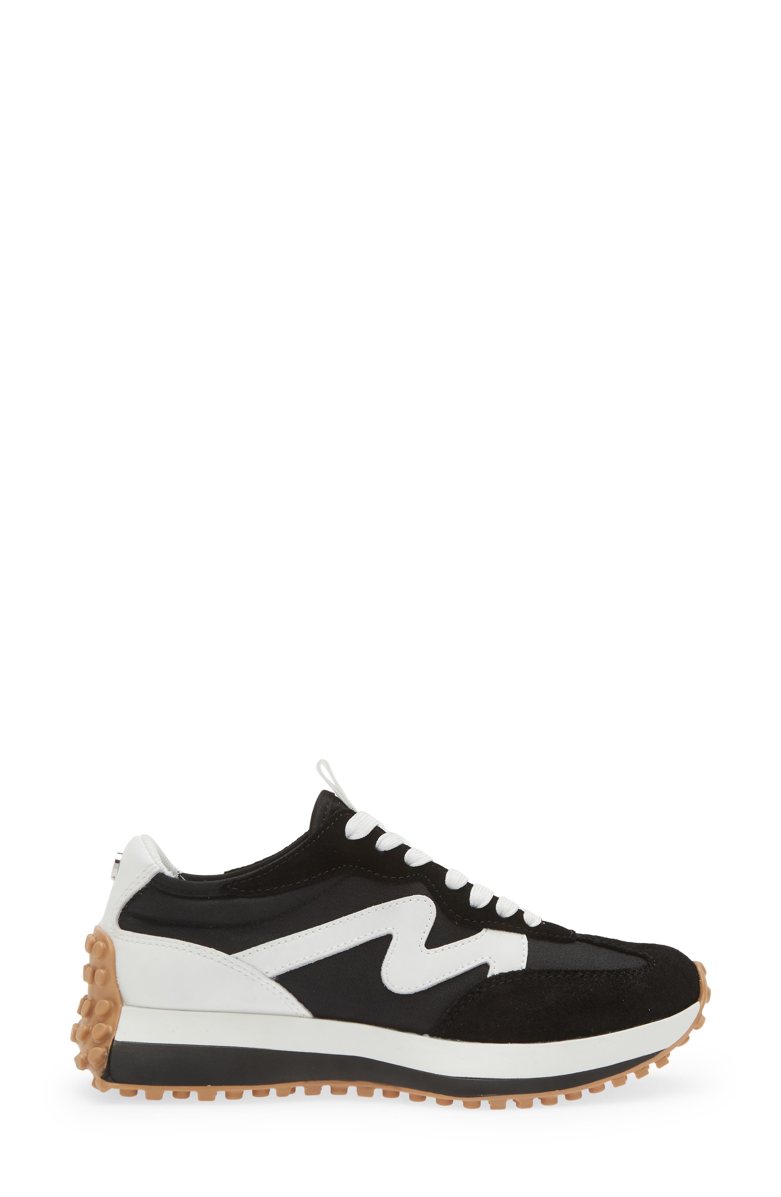 Steve Madden Campo Sneaker, Alternate, color, Black/ Whte