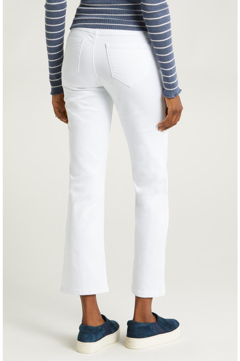 Better Butter Over the Bump Ankle Straight Leg Maternity Jeans, Alternate, color, WHITE