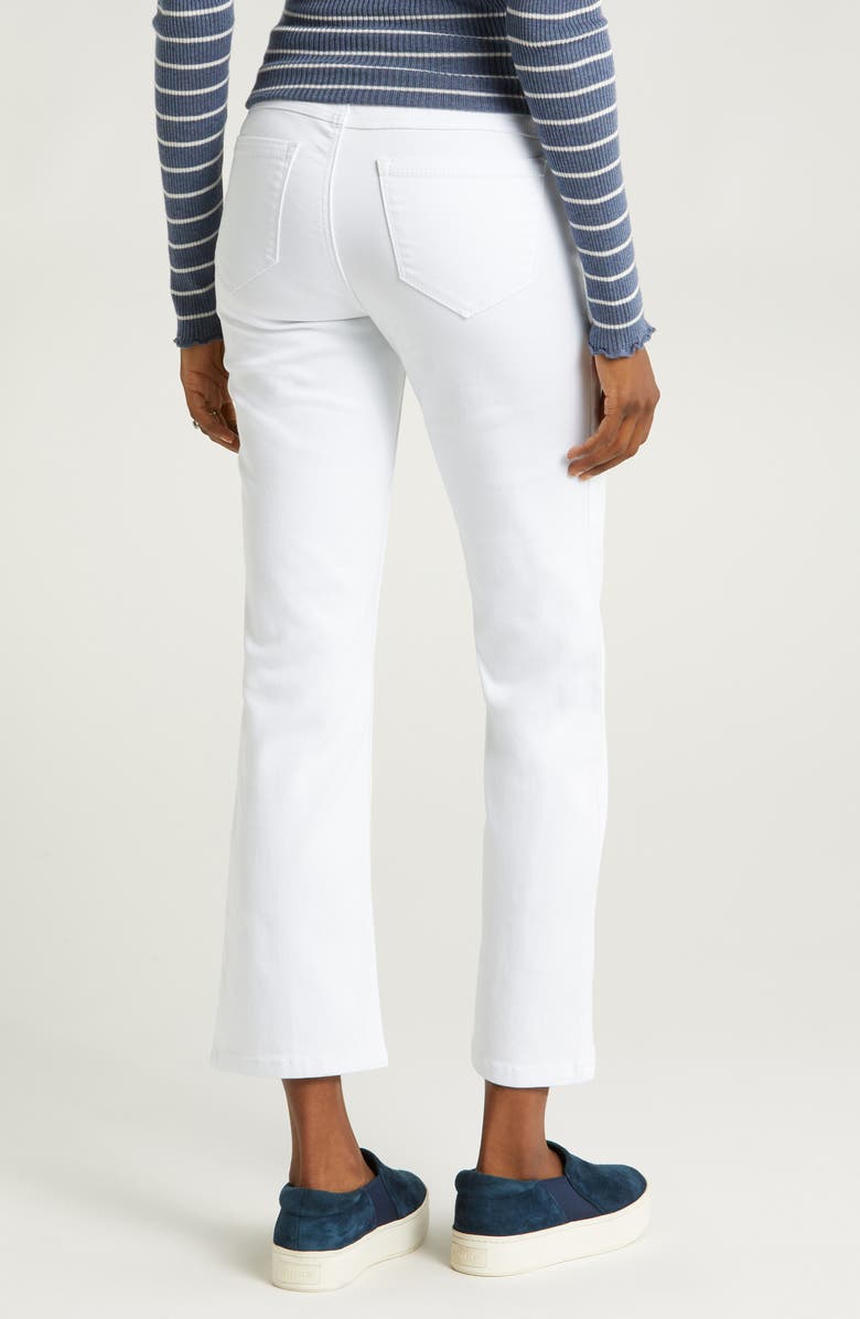 1822 Denim Better Butter Over the Bump Ankle Straight Leg Maternity Jeans, Alternate, color, White