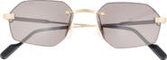 Cartier 54mm Frameless Sunglasses