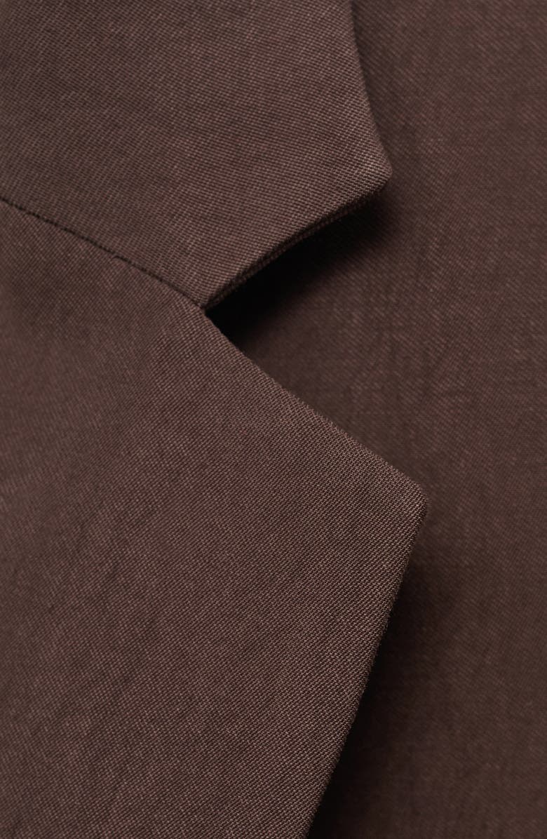 MANGO Suit Jacket, Alternate, color, Chocolate