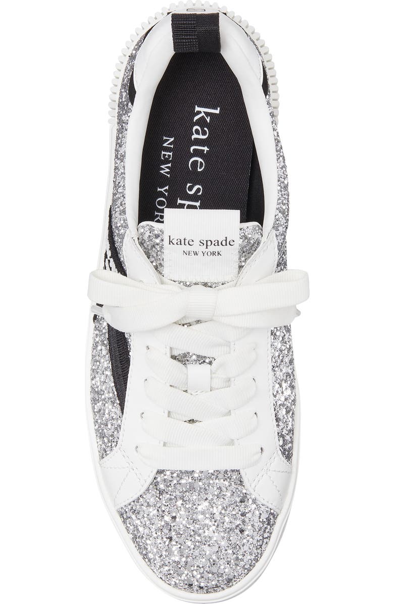 Kate Spade New York signature sneaker, Alternate, color, Silver Multi.
