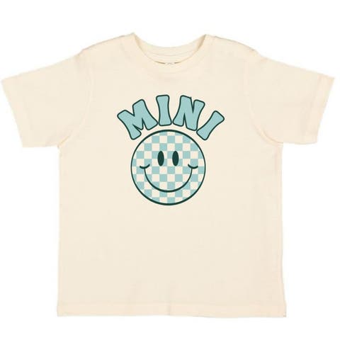 Mini Smiley Checker Short Sleeve T-Shirt (Baby, Toddler & Little Kid)