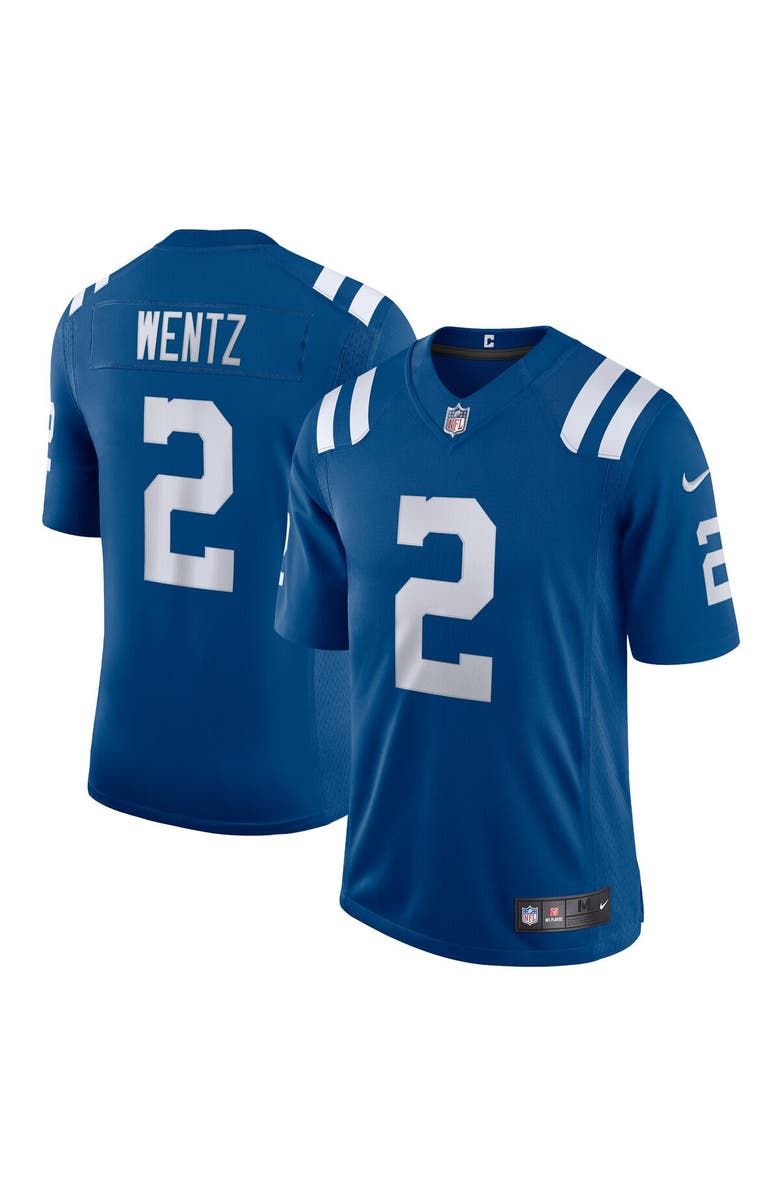 Nike Men's Nike Carson Wentz Royal Indianapolis Colts Vapor Limited Jersey, Main, color, 