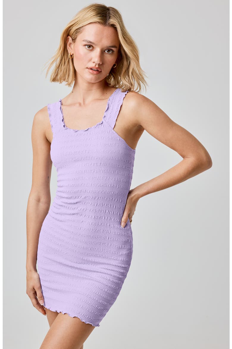Seersucker Minidress, Alternate, color, MILLIE LAVENDER