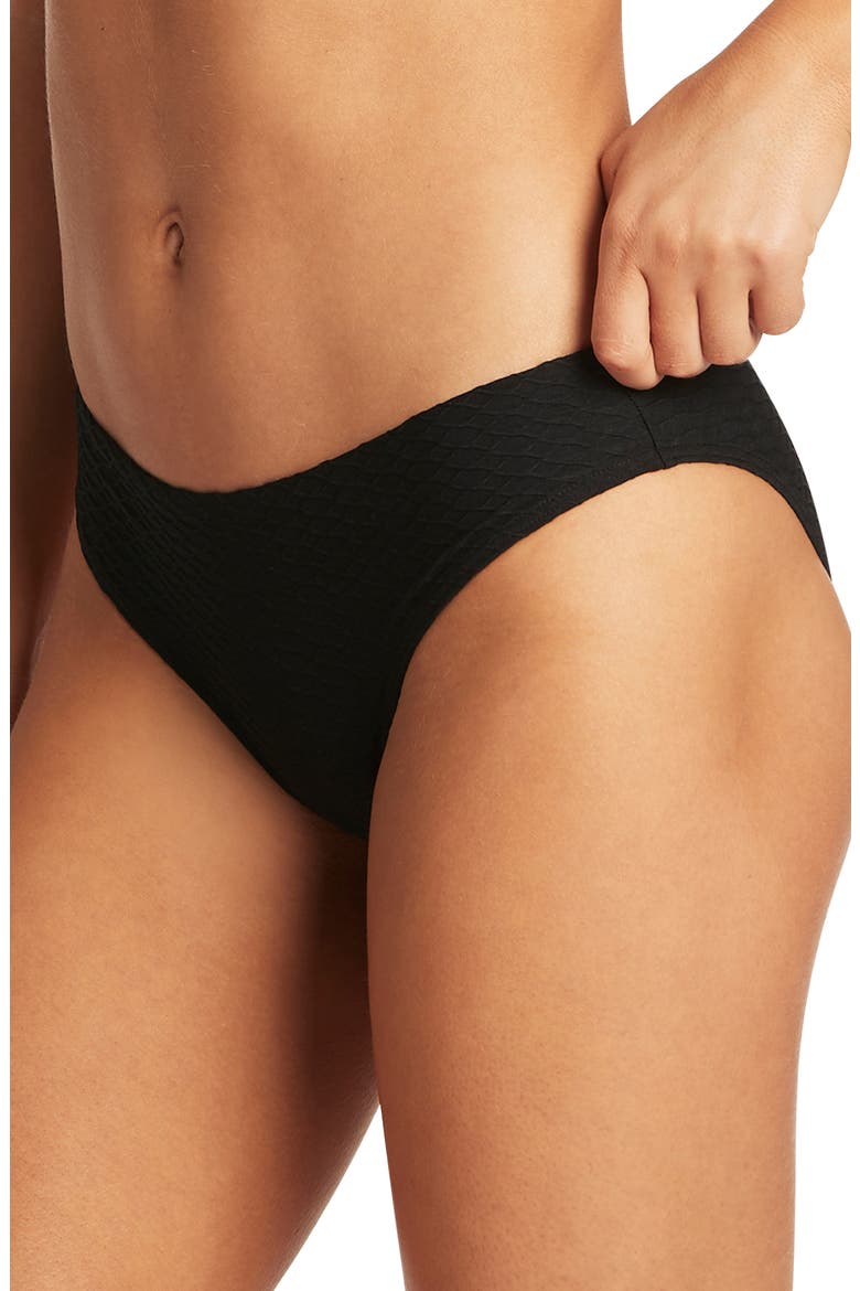 Classic Bikini Bottoms, Alternate, color, BLACK
