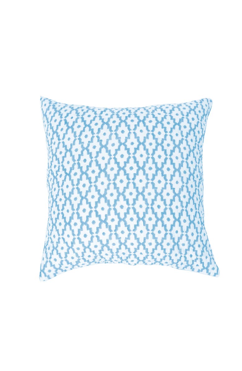 carol & frank 26" x 26" Talley Santorini Cotton Euro Sham - Machine Washable, Main, color, Blue