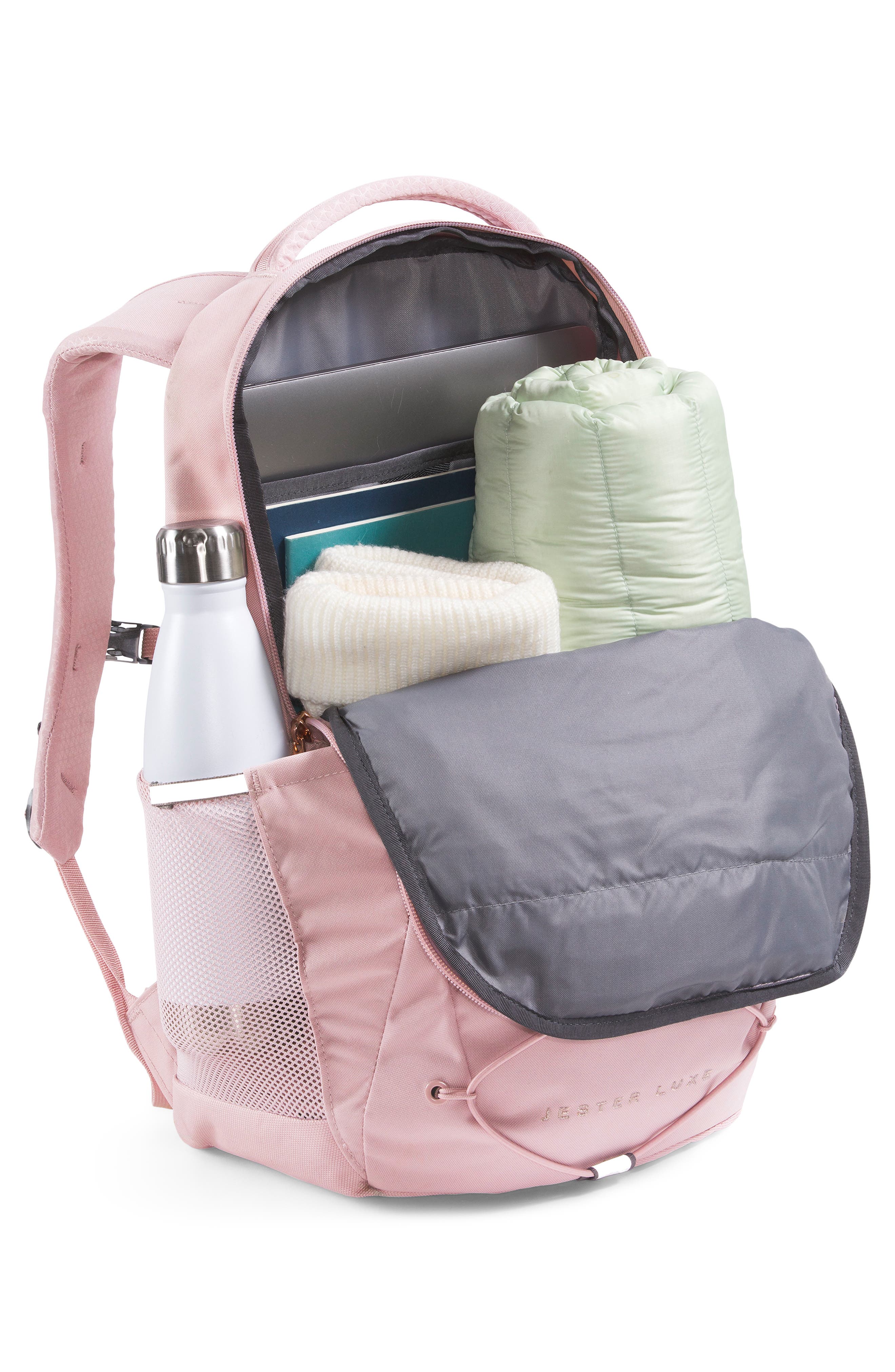 Jester Luxe Backpack, Alternate, color, METAL PINK/ BURNT CORAL