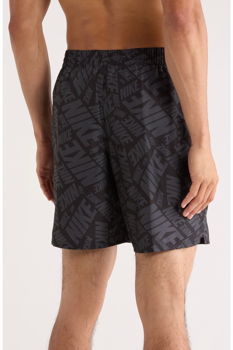 Seven-Inch Volley Swim Trunks, Alternate, color, BLACK