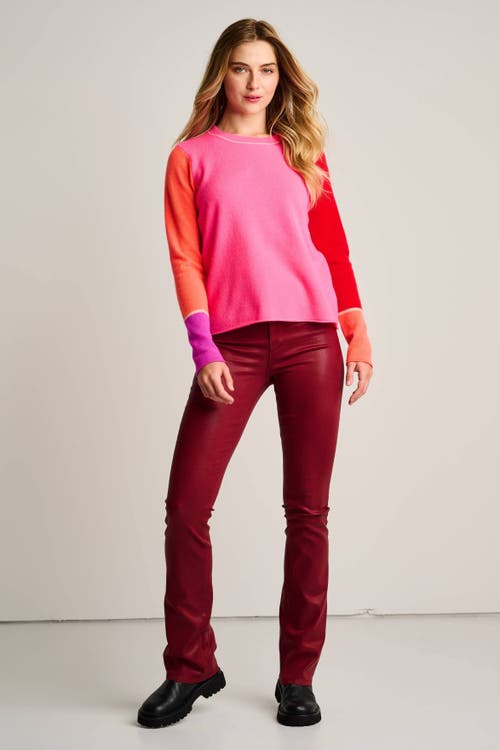 Lisa Todd Block Talk Cashmere Sweater In Pink